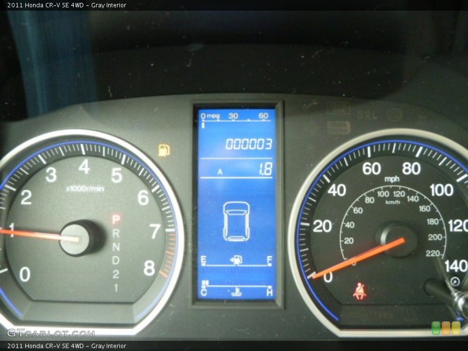 Gray Interior Gauges for the 2011 Honda CR-V SE 4WD #54763725