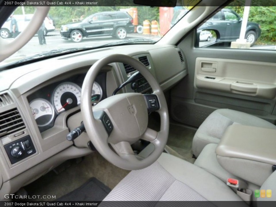 Khaki Interior Prime Interior for the 2007 Dodge Dakota SLT Quad Cab 4x4 #54764658