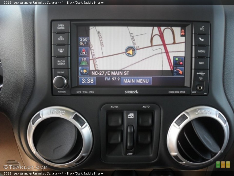Black/Dark Saddle Interior Navigation for the 2012 Jeep Wrangler Unlimited Sahara 4x4 #54764715