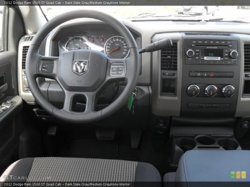 Dark Slate Gray/Medium Graystone Interior Dashboard for the 2012 Dodge Ram 1500 ST Quad Cab #54764967