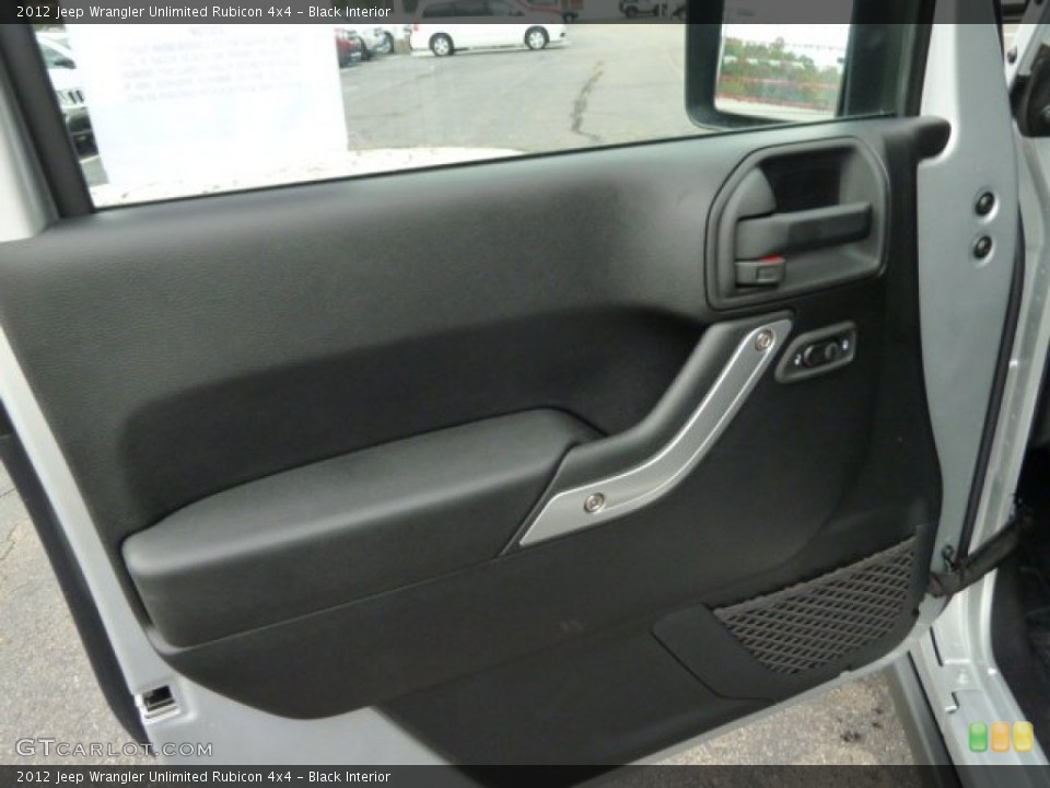 Black Interior Door Panel for the 2012 Jeep Wrangler Unlimited Rubicon 4x4 #54765087