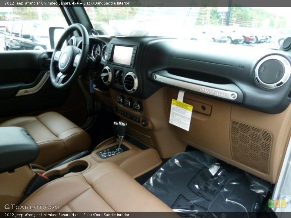 Black/Dark Saddle Interior Photo for the 2012 Jeep Wrangler Unlimited Sahara 4x4 #54765234