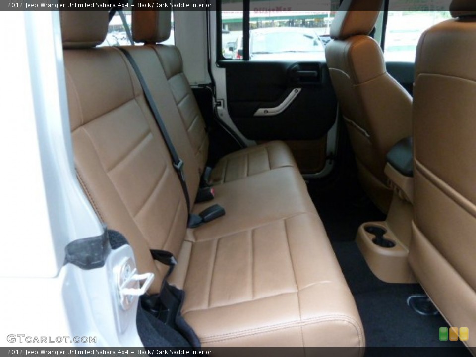 Black/Dark Saddle Interior Photo for the 2012 Jeep Wrangler Unlimited Sahara 4x4 #54765252
