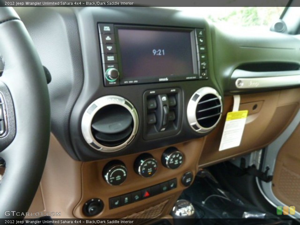 Black/Dark Saddle Interior Dashboard for the 2012 Jeep Wrangler Unlimited Sahara 4x4 #54765315