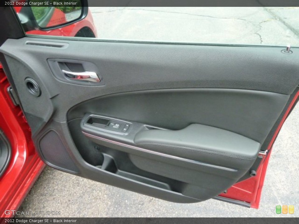Black Interior Door Panel for the 2012 Dodge Charger SE #54765453
