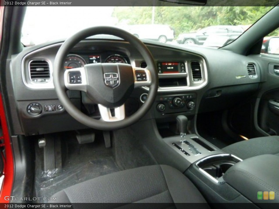 Black Interior Dashboard for the 2012 Dodge Charger SE #54765495