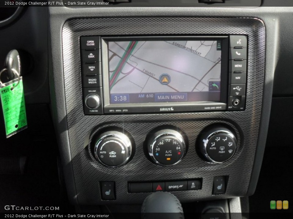 Dark Slate Gray Interior Navigation for the 2012 Dodge Challenger R/T Plus #54766257