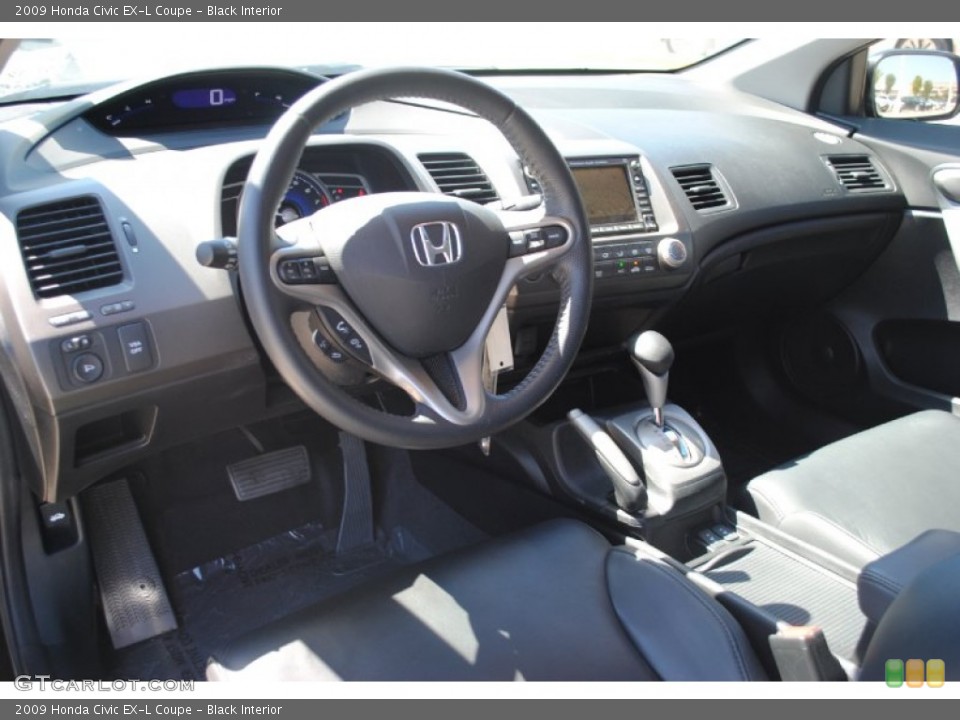 Black Interior Prime Interior for the 2009 Honda Civic EX-L Coupe #54767416