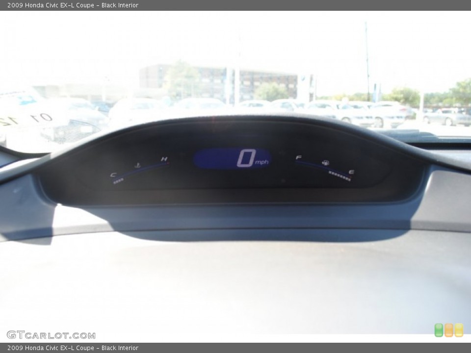 Black Interior Gauges for the 2009 Honda Civic EX-L Coupe #54767433