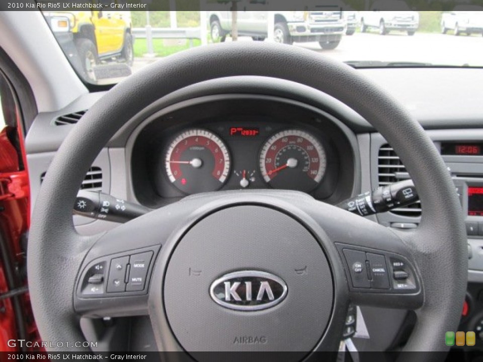 Gray Interior Steering Wheel for the 2010 Kia Rio Rio5 LX Hatchback #54769362