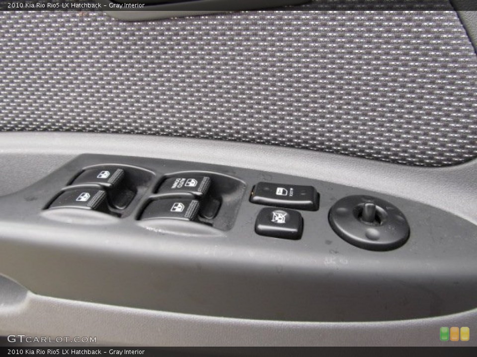 Gray Interior Controls for the 2010 Kia Rio Rio5 LX Hatchback #54769397