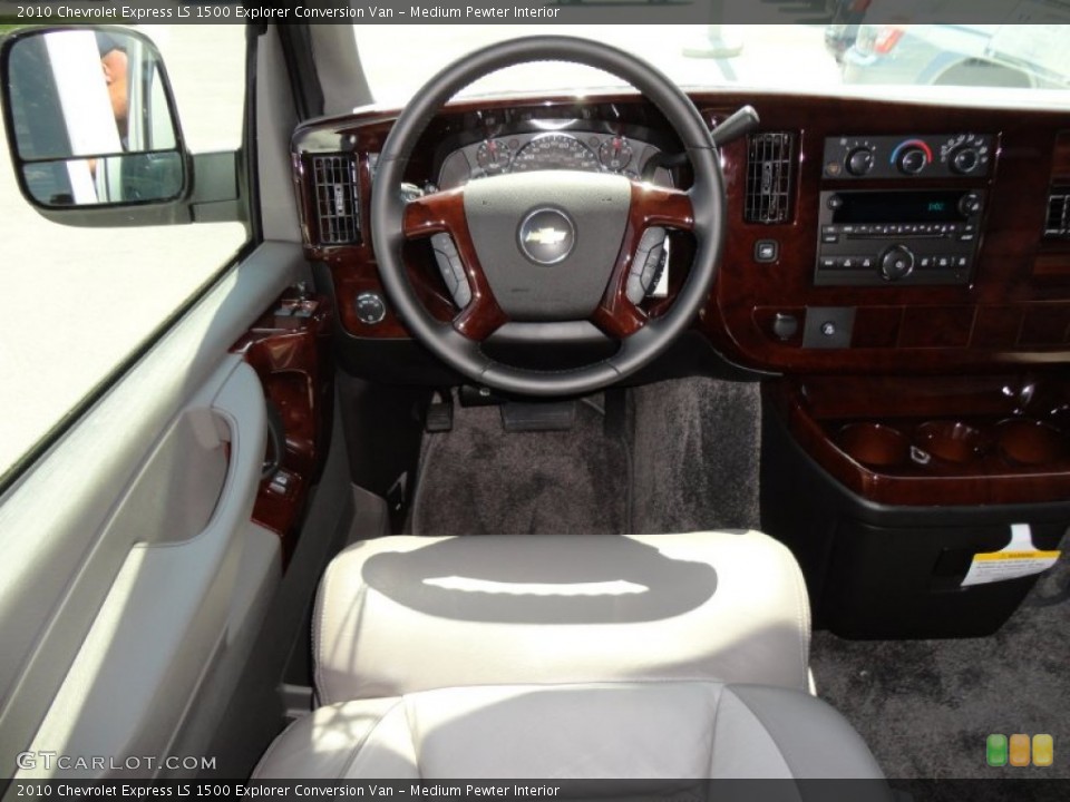 Medium Pewter Interior Dashboard for the 2010 Chevrolet Express LS 1500 Explorer Conversion Van #54770451