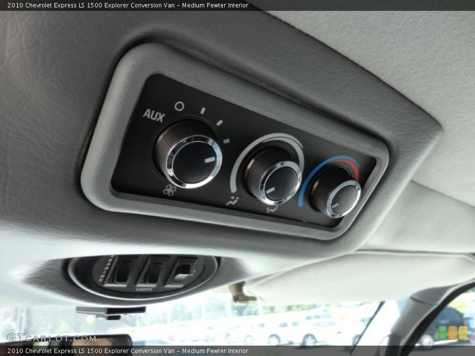 Medium Pewter Interior Controls for the 2010 Chevrolet Express LS 1500 Explorer Conversion Van #54770643