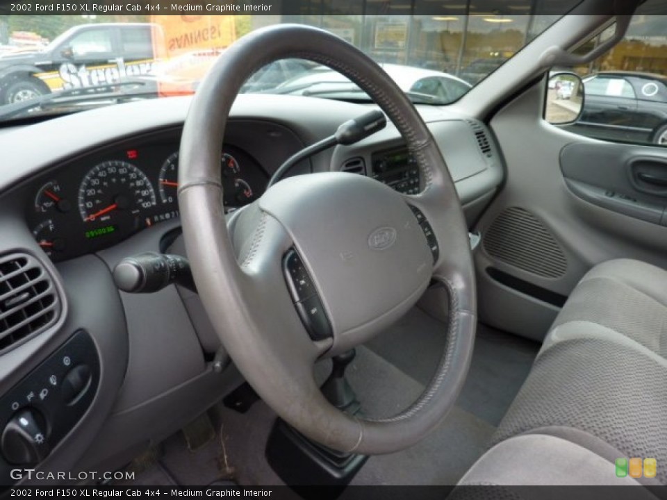 Medium Graphite Interior Steering Wheel for the 2002 Ford F150 XL Regular Cab 4x4 #54770694