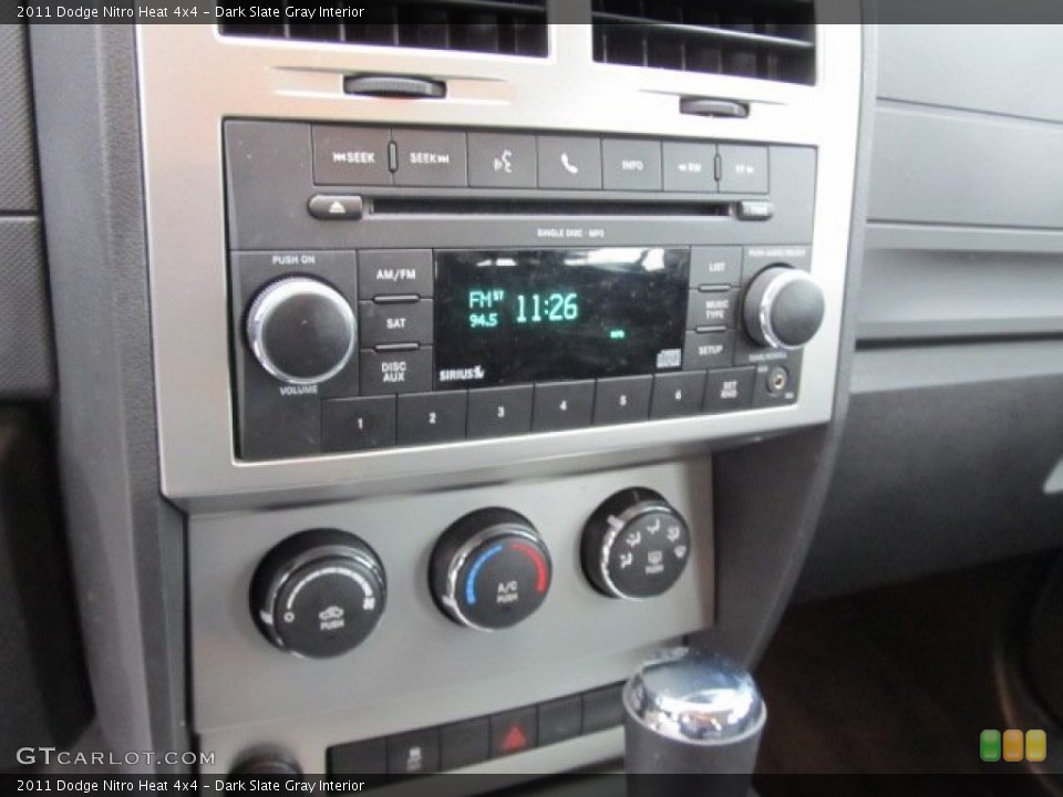 Dark Slate Gray Interior Audio System for the 2011 Dodge Nitro Heat 4x4 #54770928