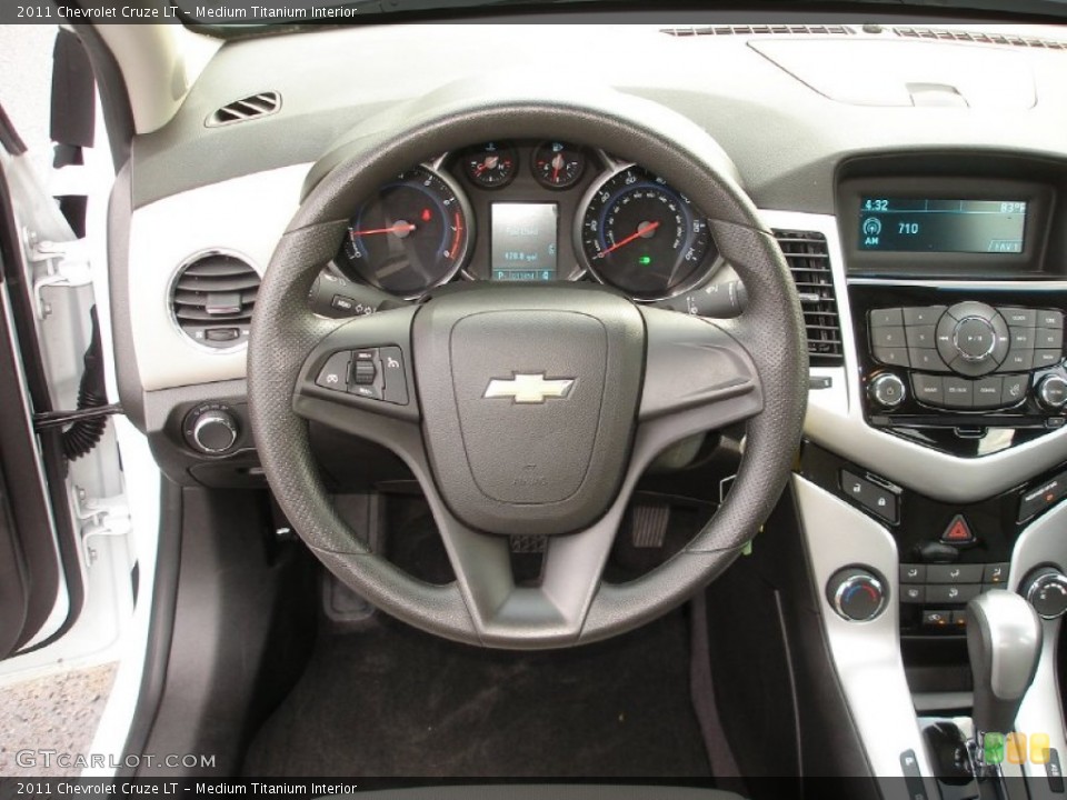 Medium Titanium Interior Steering Wheel for the 2011 Chevrolet Cruze LT #54771833