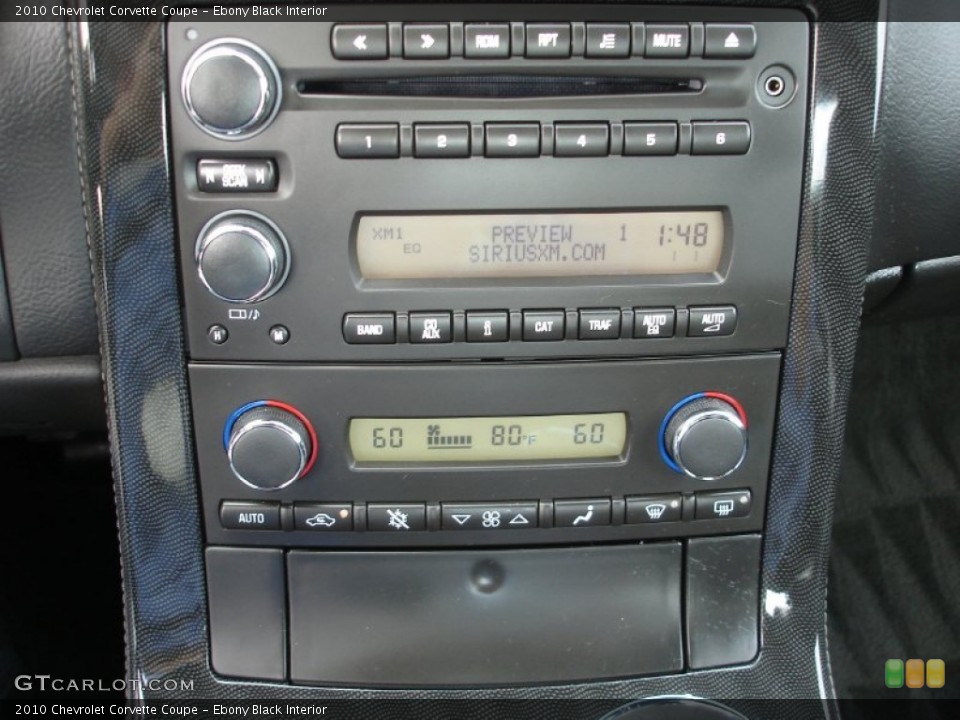 Ebony Black Interior Audio System for the 2010 Chevrolet Corvette Coupe #54772244
