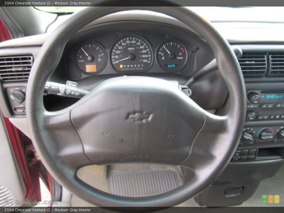 Medium Gray Interior Steering Wheel for the 2004 Chevrolet Venture LS #54773187