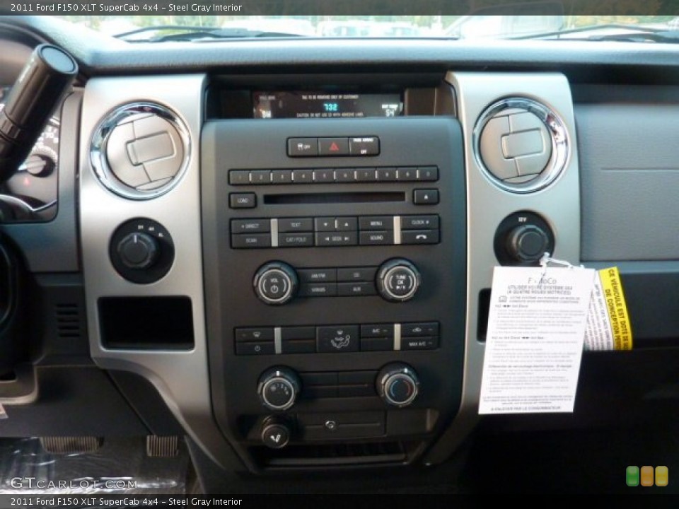 Steel Gray Interior Controls for the 2011 Ford F150 XLT SuperCab 4x4 #54773300