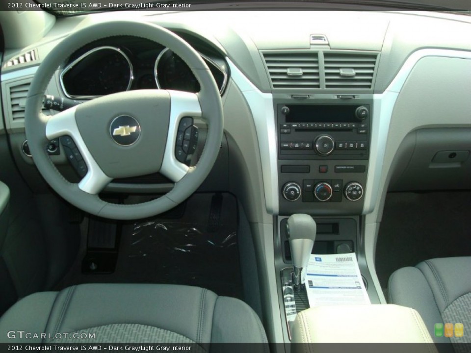 Dark Gray/Light Gray Interior Dashboard for the 2012 Chevrolet Traverse LS AWD #54773659