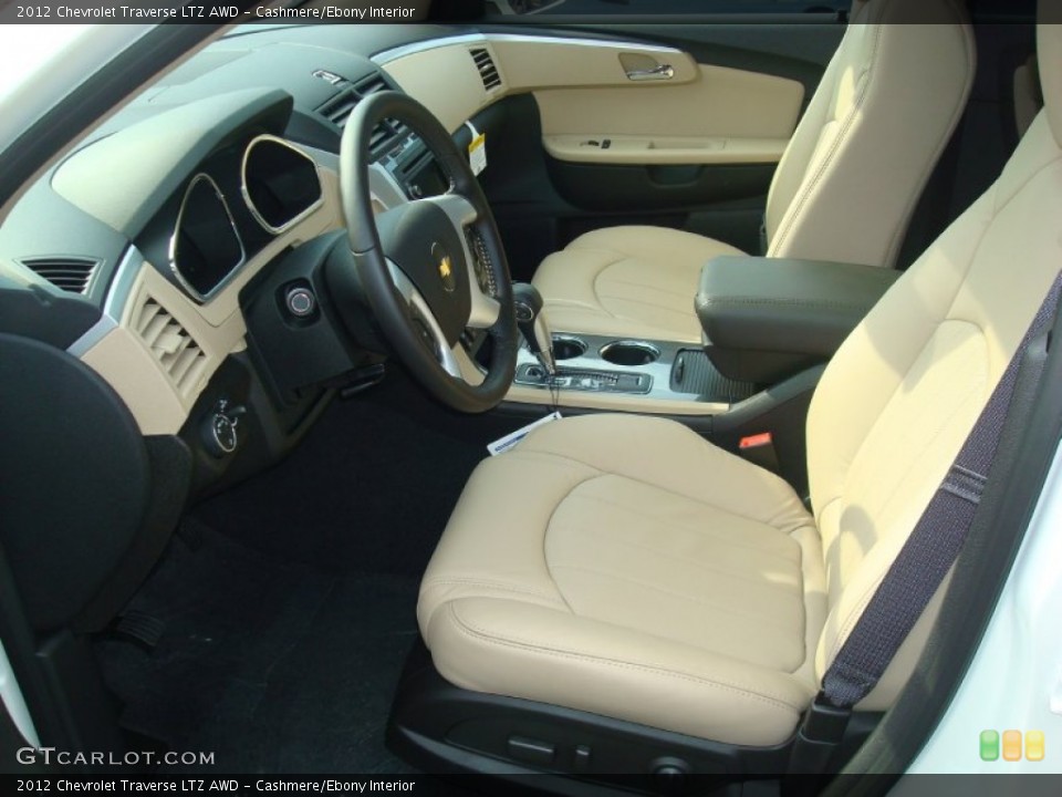 Cashmere/Ebony Interior Photo for the 2012 Chevrolet Traverse LTZ AWD #54773989