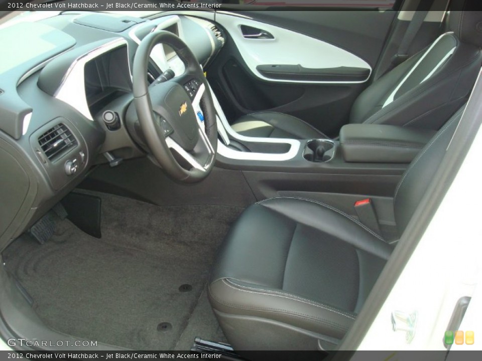 Jet Black/Ceramic White Accents Interior Photo for the 2012 Chevrolet Volt Hatchback #54774027