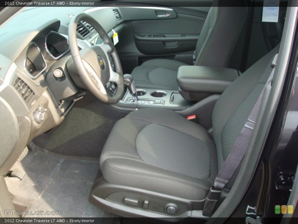 Ebony Interior Photo for the 2012 Chevrolet Traverse LT AWD #54774267