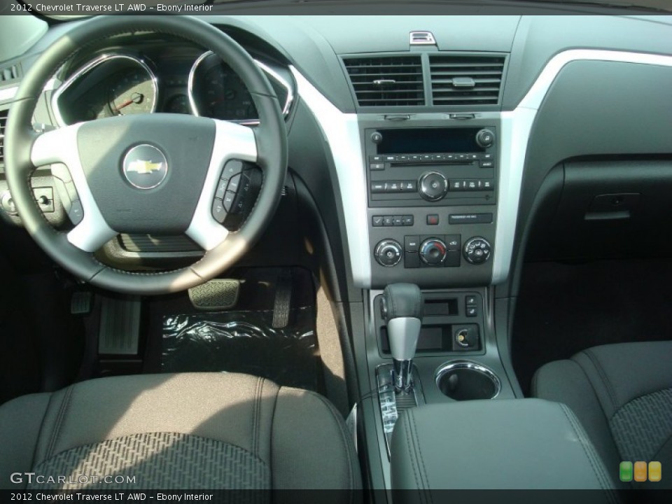 Ebony Interior Dashboard for the 2012 Chevrolet Traverse LT AWD #54774285