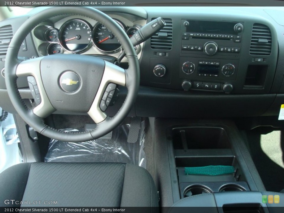 Ebony Interior Dashboard for the 2012 Chevrolet Silverado 1500 LT Extended Cab 4x4 #54774396