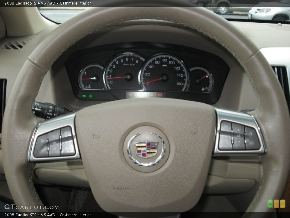 Cashmere Interior Steering Wheel for the 2008 Cadillac STS 4 V6 AWD #54775497