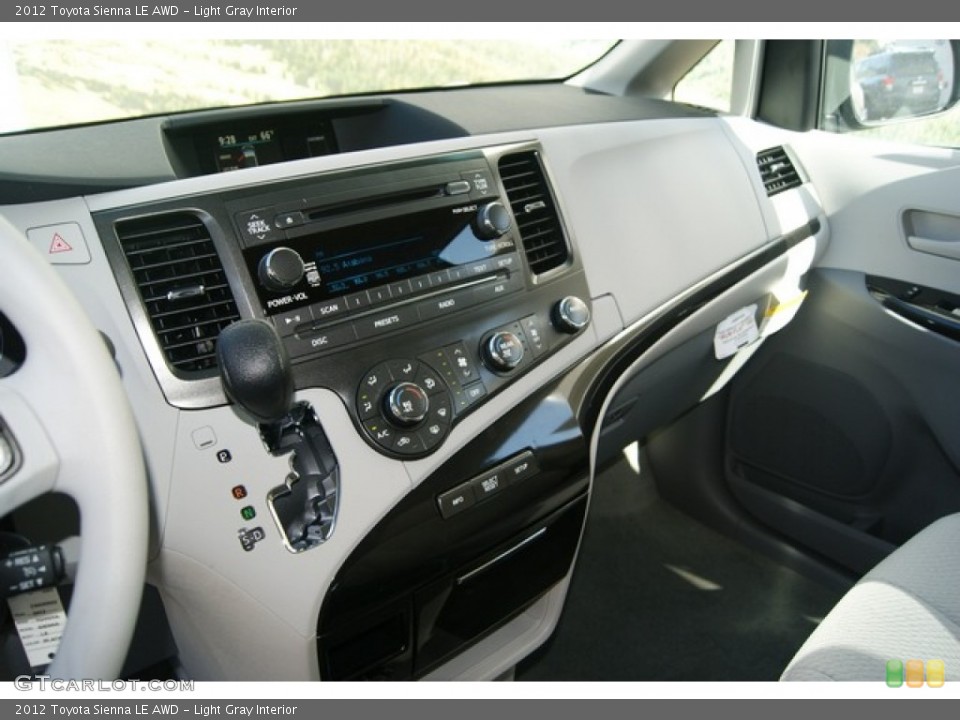 Light Gray Interior Dashboard for the 2012 Toyota Sienna LE AWD #54776622