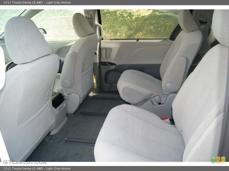 Light Gray Interior Photo for the 2012 Toyota Sienna LE AWD #54776631