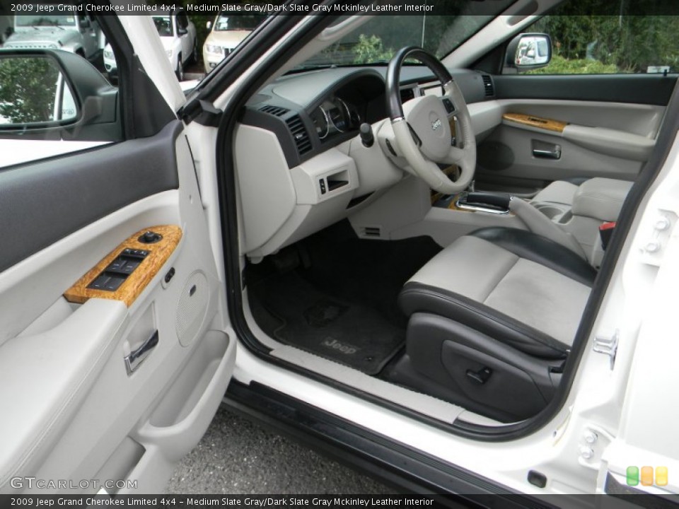 Medium Slate Gray/Dark Slate Gray Mckinley Leather Interior Photo for the 2009 Jeep Grand Cherokee Limited 4x4 #54777477