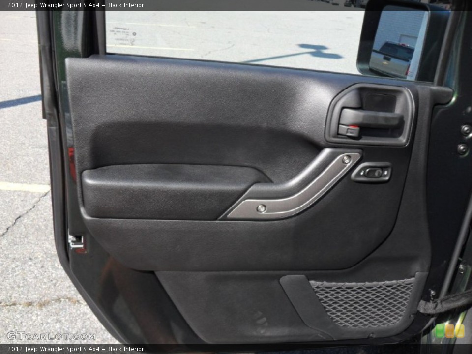 Black Interior Door Panel for the 2012 Jeep Wrangler Sport S 4x4 #54778048