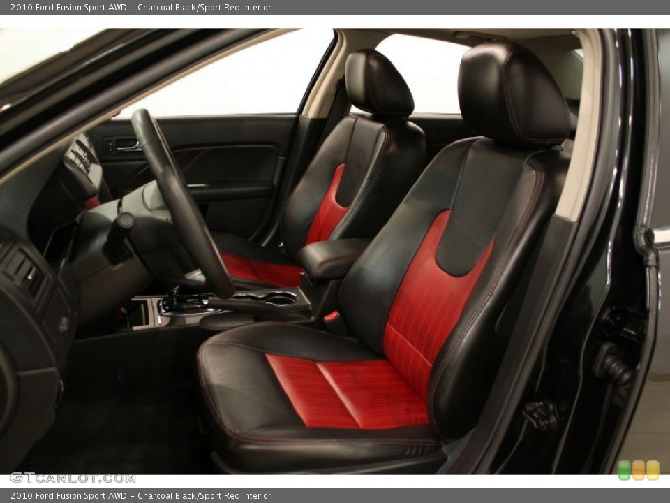 Charcoal Black/Sport Red Interior Photo for the 2010 Ford Fusion Sport AWD #54779346