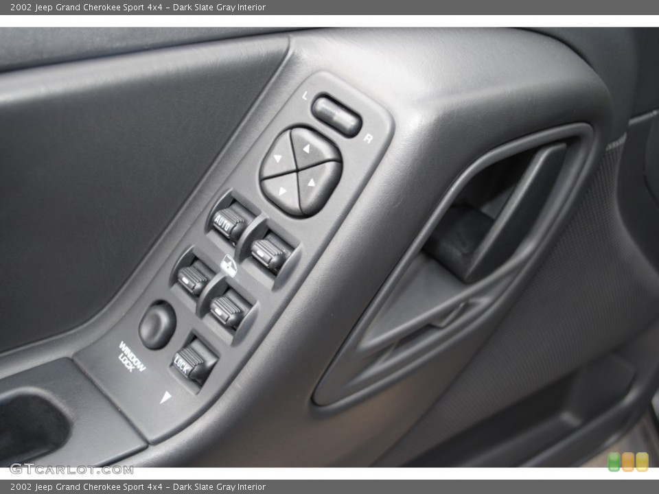 Dark Slate Gray Interior Controls for the 2002 Jeep Grand Cherokee Sport 4x4 #54781098