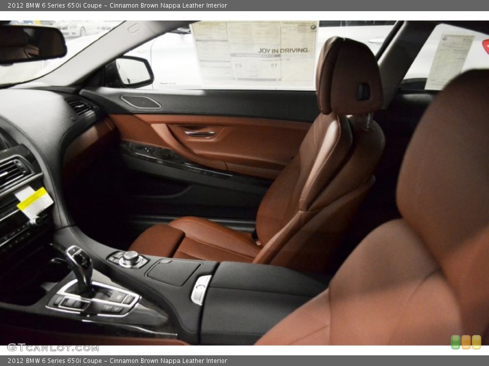 Cinnamon Brown Nappa Leather Interior Photo for the 2012 BMW 6 Series 650i Coupe #54781491