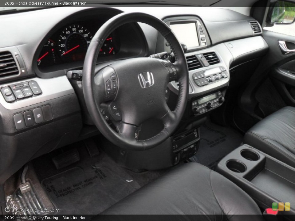 Black 2009 Honda Odyssey Interiors