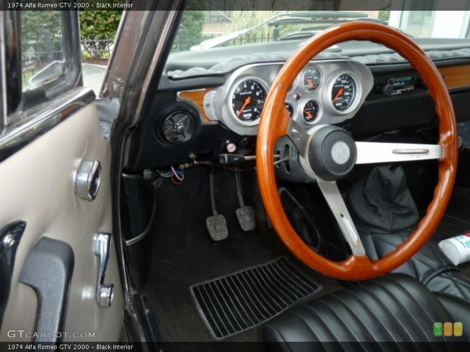 Black Interior Steering Wheel for the 1974 Alfa Romeo GTV 2000 #54782913