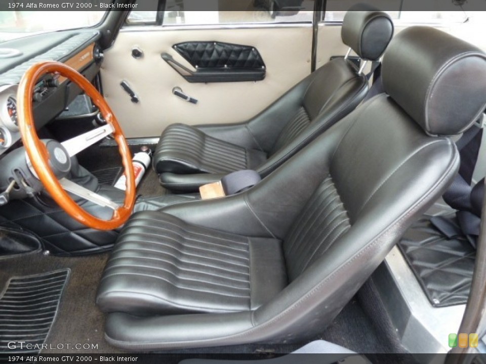 Black Interior Photo for the 1974 Alfa Romeo GTV 2000 #54782922