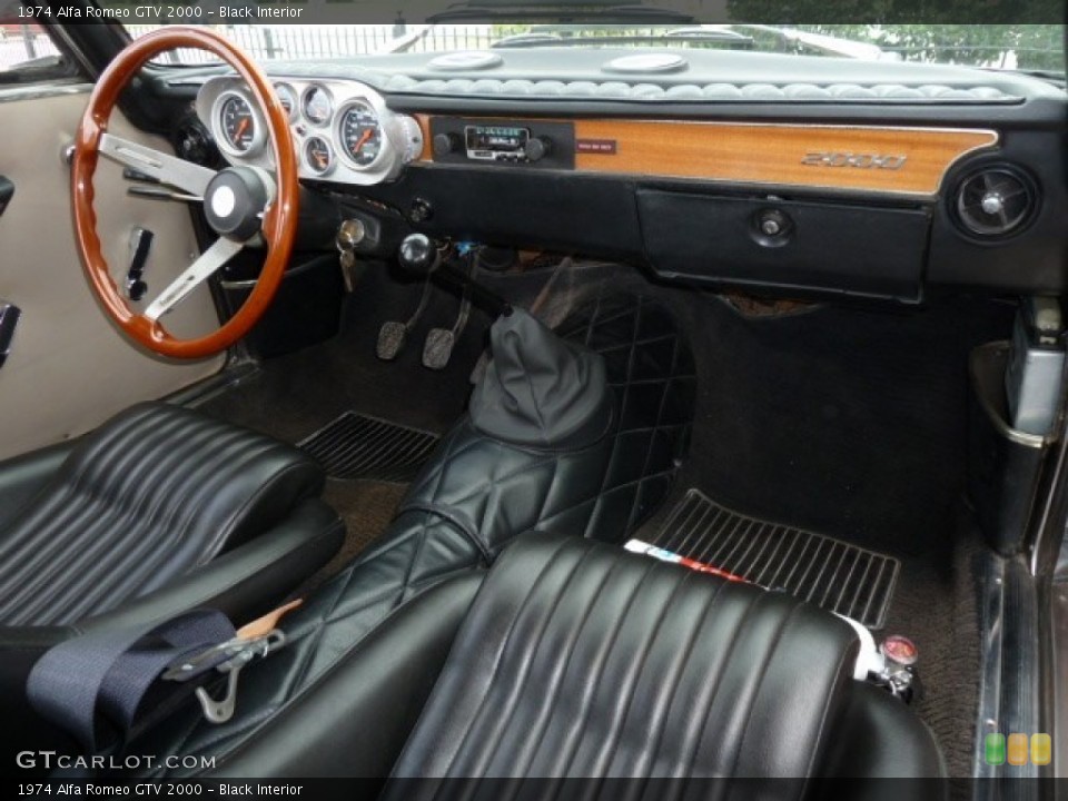 Black Interior Dashboard for the 1974 Alfa Romeo GTV 2000 #54782949