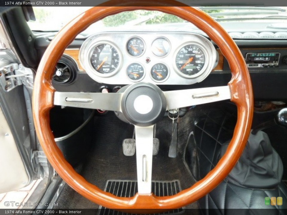 Black Interior Steering Wheel for the 1974 Alfa Romeo GTV 2000 #54782979