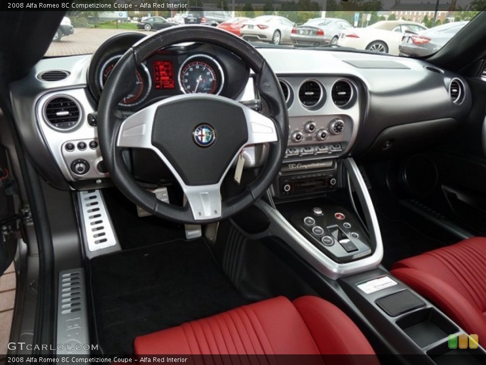 Alfa Red 2008 Alfa Romeo 8C Competizione Interiors