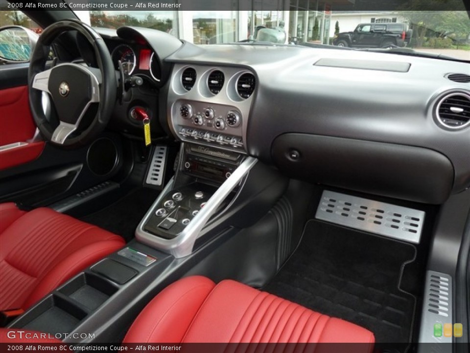 Alfa Red Interior Dashboard for the 2008 Alfa Romeo 8C Competizione Coupe #54783309
