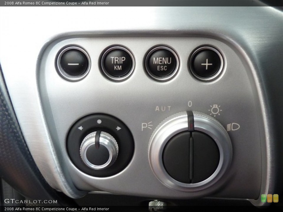 Alfa Red Interior Controls for the 2008 Alfa Romeo 8C Competizione Coupe #54783336