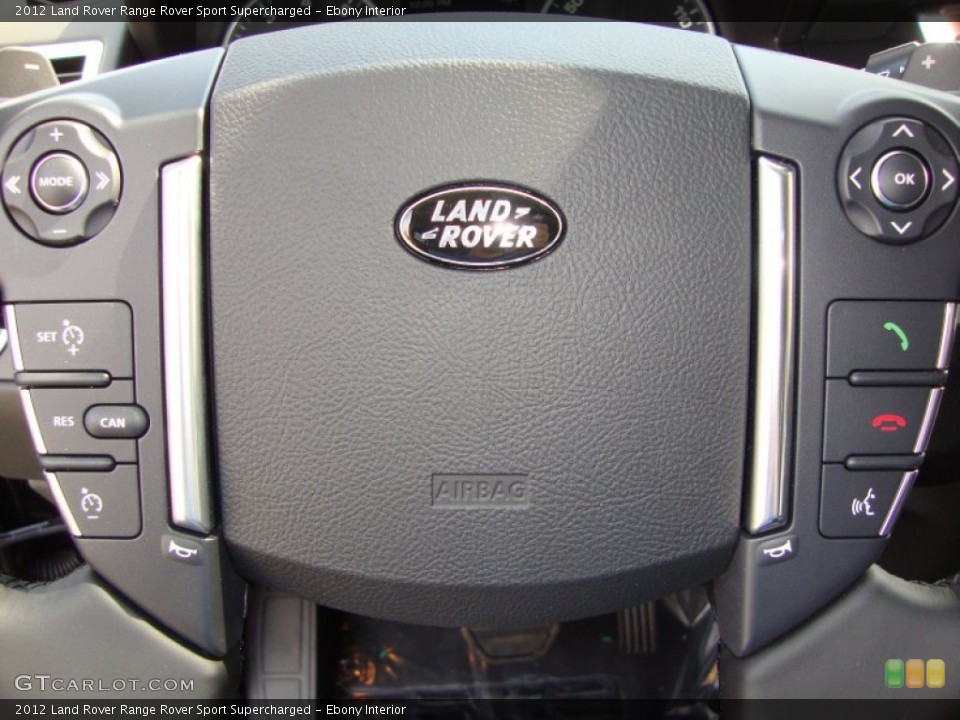 Ebony Interior Steering Wheel for the 2012 Land Rover Range Rover Sport Supercharged #54783376