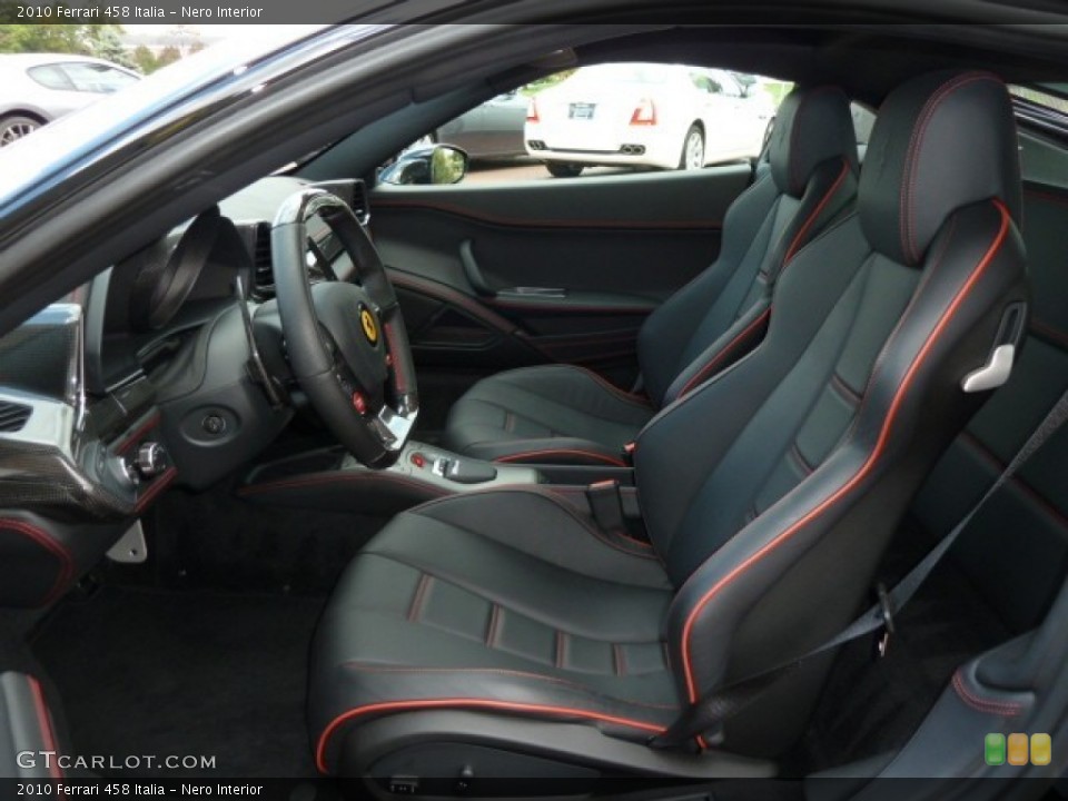 Nero Interior Photo for the 2010 Ferrari 458 Italia #54783576