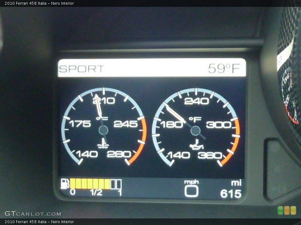 Nero Interior Gauges for the 2010 Ferrari 458 Italia #54783624