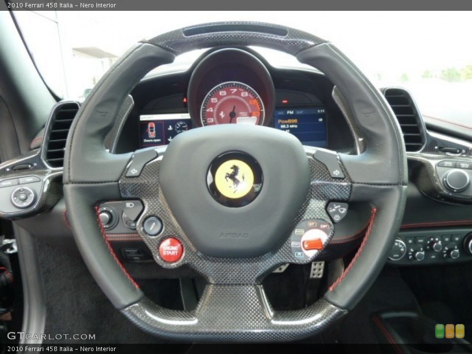 Nero Interior Steering Wheel for the 2010 Ferrari 458 Italia #54783642