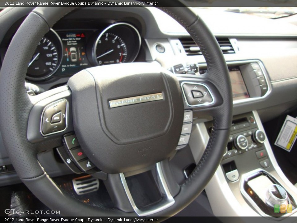 Dynamic Lunar/Ivory Interior Steering Wheel for the 2012 Land Rover Range Rover Evoque Coupe Dynamic #54783747